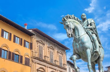 statue of Cosimo de Medici in Florence, Italy clipart