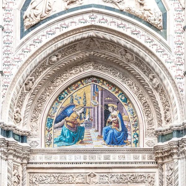 Detail van de kathedraal van santa maria del fiore, florence, Italië — Stockfoto