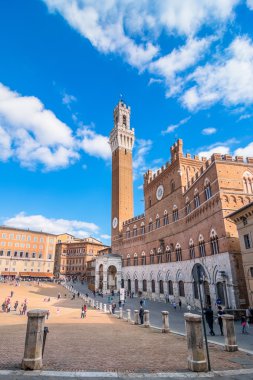 Campo mangia kule, siena, İtalya ile kare