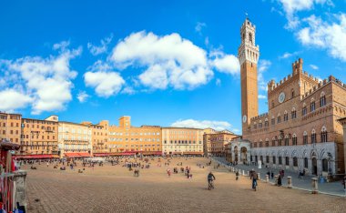 Campo mangia kule, siena, İtalya ile kare