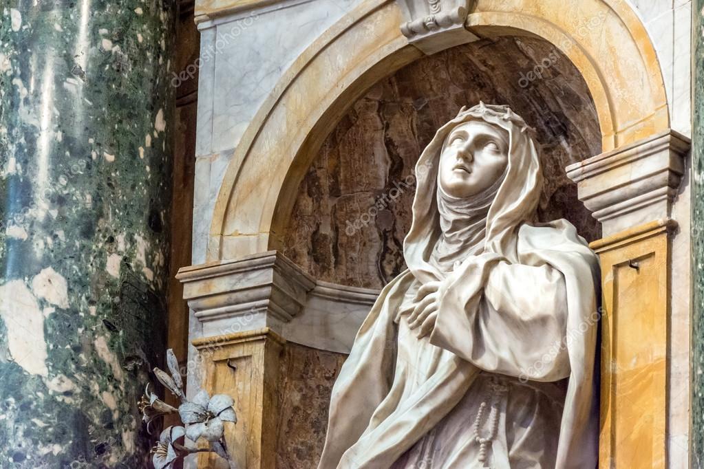 Santa Caterina Da Siena Quando Si Festeggia Santa Caterina da Siena in Siena Cathedral — Stock Photo © eddygaleotti