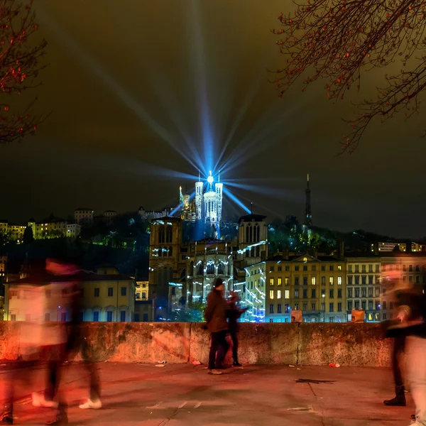 Lichterfest in Lyon — Stockfoto