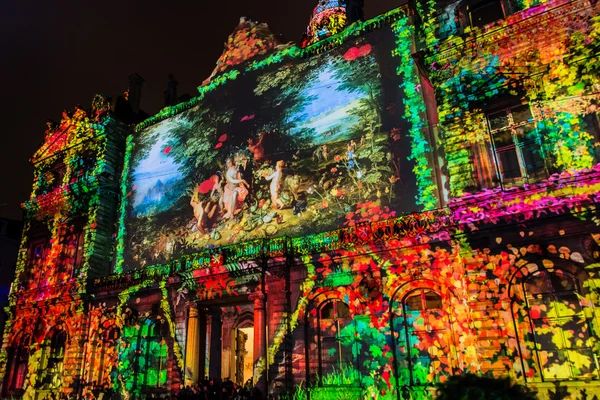 Festival av ljus i Lyon — Stockfoto