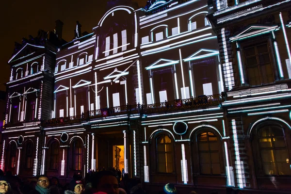 Festival of lights in Lyon — Stock Photo, Image