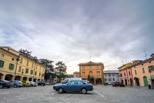 Hauptplatz in Cavriago, Italien — Stockfoto