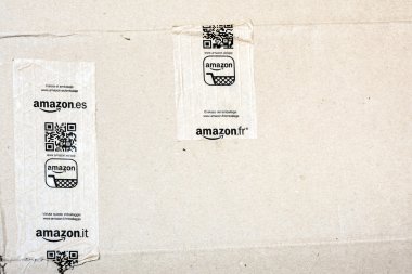 ayrıntı tipik Amazon paketi