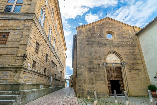 Vista de rua em Pienza, Italia — Fotografia de Stock