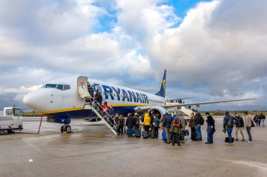Ryanair Jet uçak yolcu yolcu