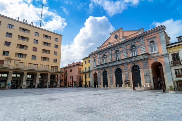 Główny plac w Potenza, Włochy — Zdjęcie stockowe