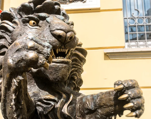 Lejonet statyn i Potenza, Italien — Stockfoto