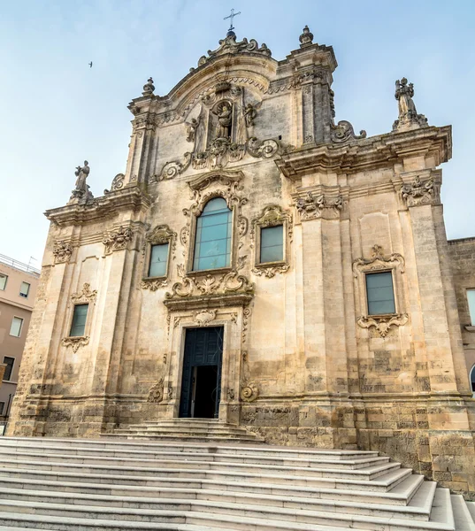 Igreja de São Francisco. Matera. Basilicata. Itália . — Fotografia de Stock