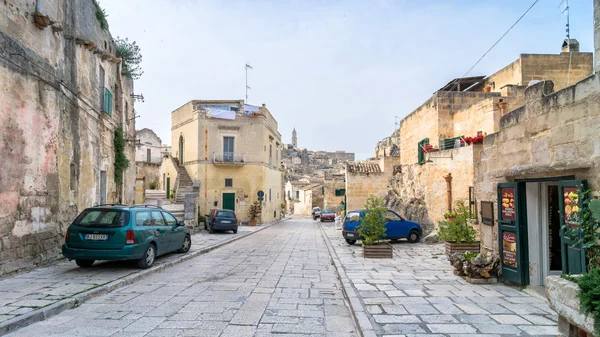 古代の町、イタリア、バジリカータ州マテーラ — ストック写真