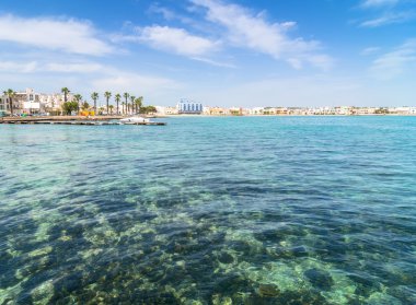 Porto Cesareo kıyı şeridi iyon Coast, İtalya