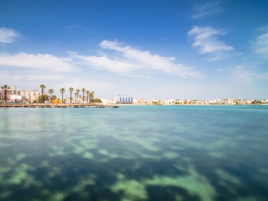 Porto Cesareo kıyı şeridi iyon Coast, İtalya