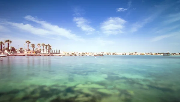 Costa di Porto Cesareo nella costa ionica, Italia — Foto Stock