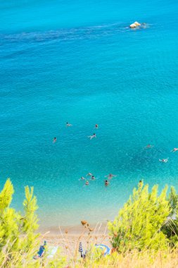 Sirolo Beach'te Conero Milli Parkı, İtalya