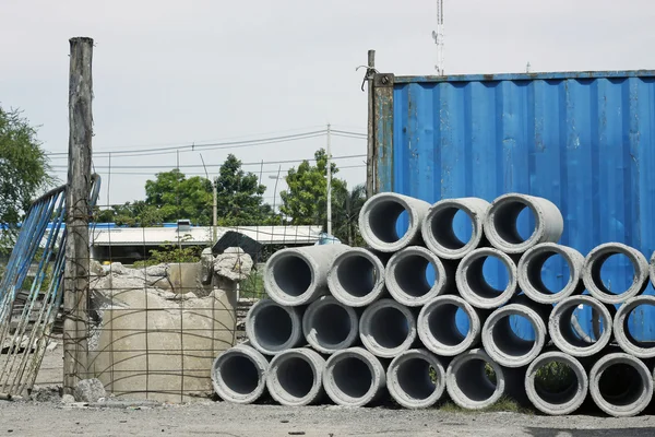 Concrete Drainage Pipe — Stock Photo, Image