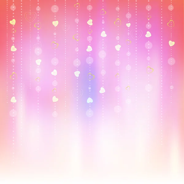 Valentines Day Abstract Background. Romantic Vector Illustration for Greeting Cards Design. Happy Valentines Day — 图库矢量图片