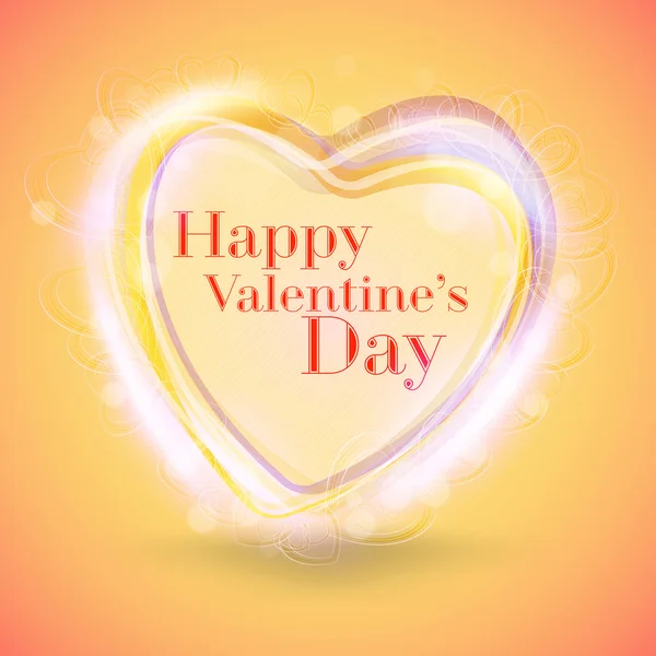 Valentines Day Abstract Background. Romantic Vector Illustration for Greeting Cards Design. Happy Valentines Day — Stok Vektör