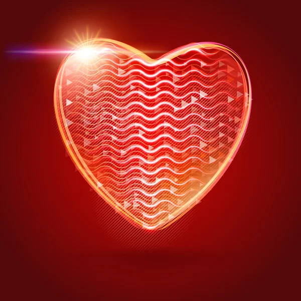 Valentines Day Abstract Background. Romantic Vector Illustration for Greeting Cards Design. Happy Valentines Day — Stok Vektör