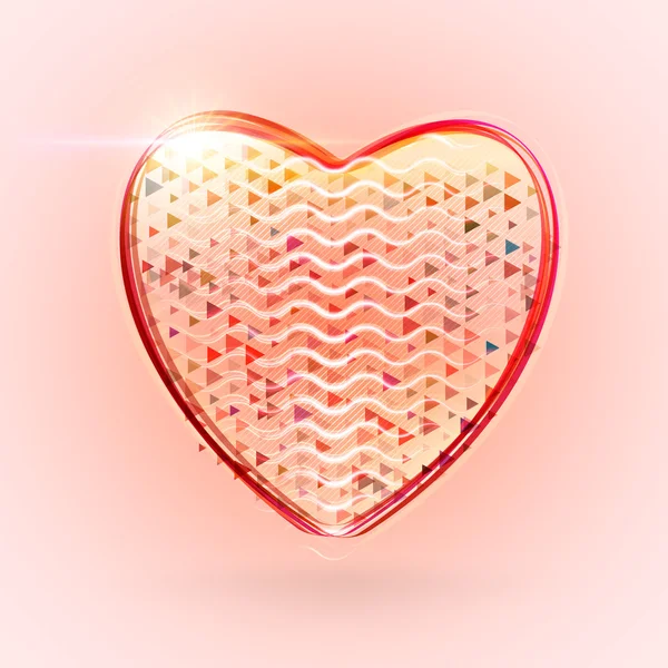 Valentines Day Abstract Background. Romantic Vector Illustration for Greeting Cards Design. Happy Valentines Day — Stok Vektör