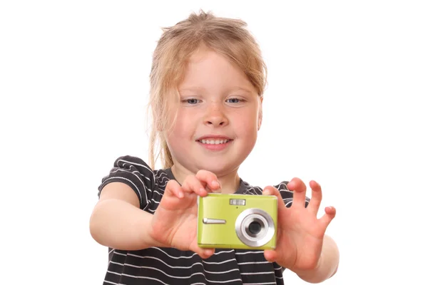 Een jonge fotograaf — Stockfoto