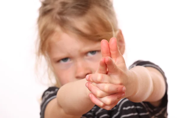 Een gevaarlijke meisje — Stockfoto