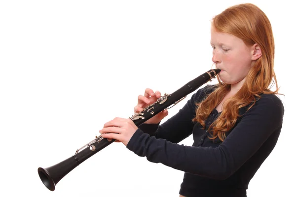 Genç klarnet oyuncu