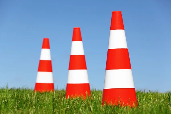 Cones de tráfego — Fotografia de Stock
