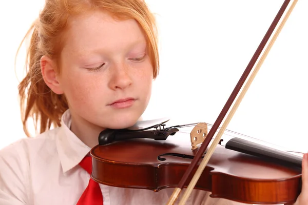 Eine junge Geigerin — Stockfoto