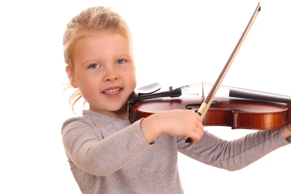 A young violinist — Stock Photo, Image