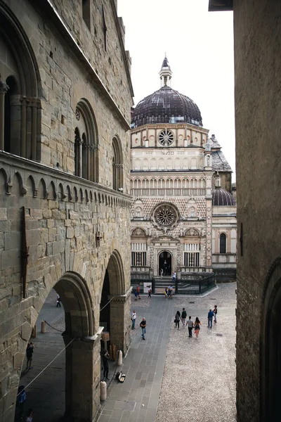 Bergamo Italy Вересня 2020 Вид Собору Санта Марія Маджоре Бергамо — стокове фото