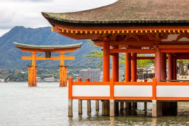famed floating torii gate clipart