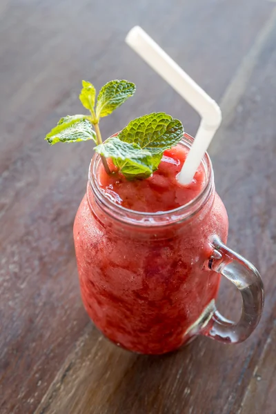 Erdbeer Smoothie Shake — Stockfoto