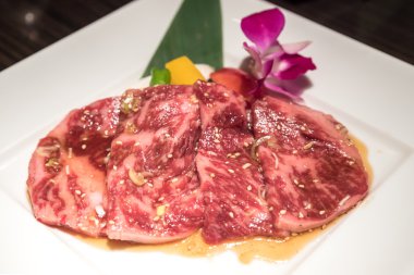Wagyu sığır filetosu et Barbekü