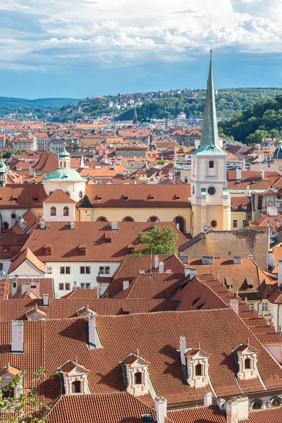 Прага вид на город — стоковое фото