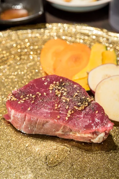 Japanse wagyu ossenhaas yakiniku — Stockfoto