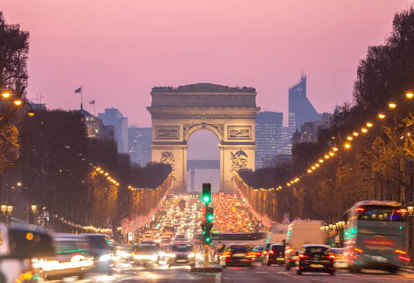 Arc of Triomphe Champs-Elysees in Paris