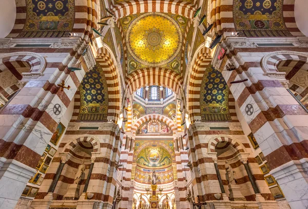 Марсель Notre Dame de la Garde церкви — стокове фото