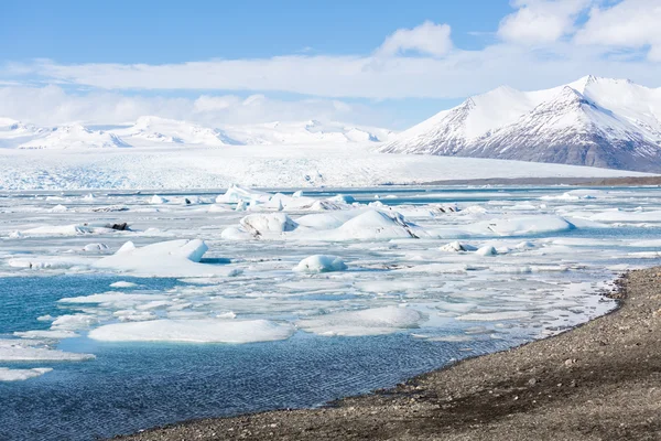 瓦特纳冰原冰川在冰岛 — 图库照片