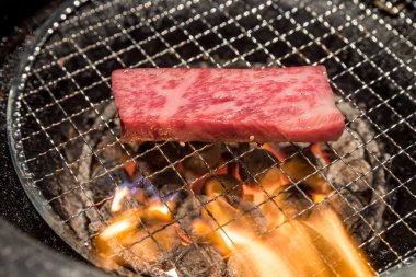 ızgara wagyu sığır filetosu et yakiniku
