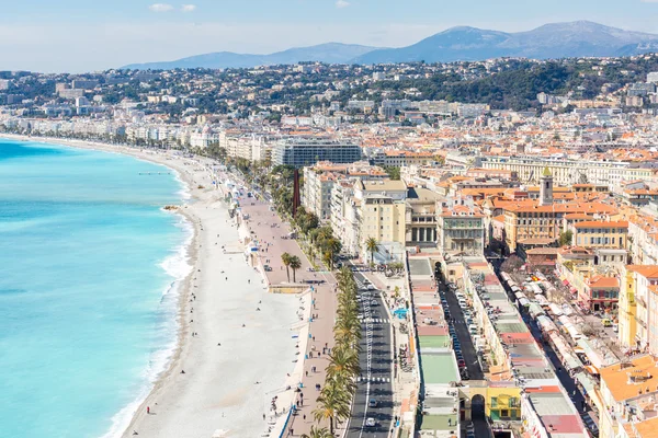 Nice Cote d 'Azur Riviera vista — Fotografia de Stock