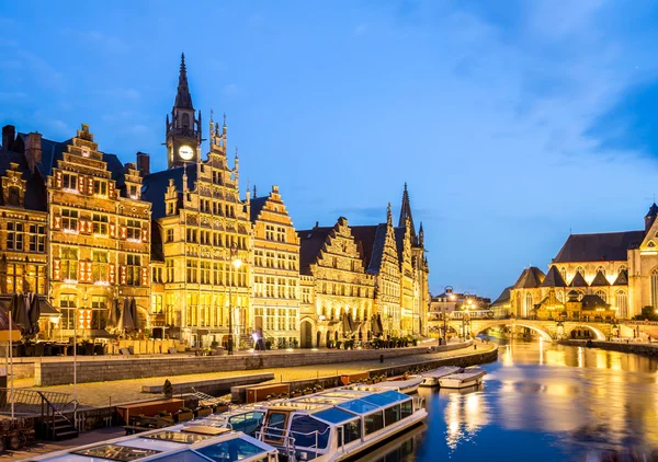 Gante Casco antiguo de Bélgica — Foto de Stock