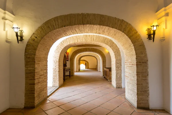 Cordoba Alcazar corridor — Stock Photo, Image