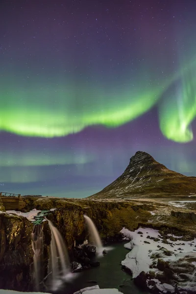 Nordlichter in Island — Stockfoto