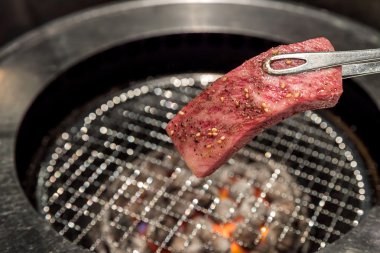 ızgara wagyu sığır filetosu et yakiniku