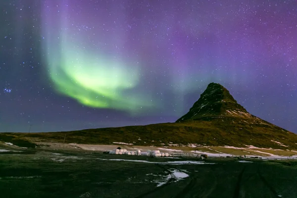 L'aurora boreale in Islanda — Foto Stock