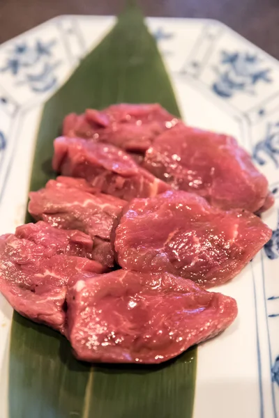 Мясо вагью барбекю якинику — стоковое фото