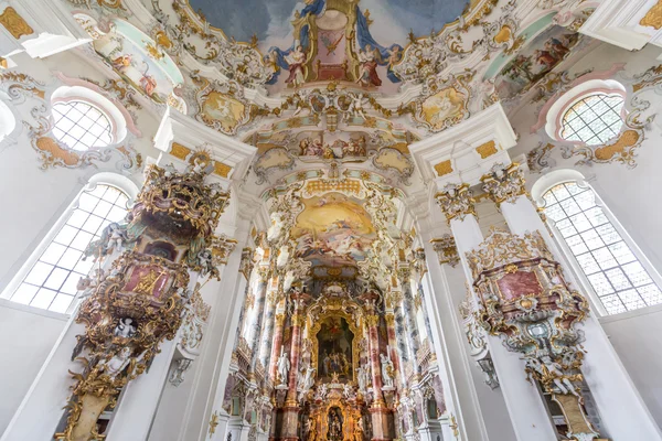 Interior da Igreja de Peregrinação na Alemanha — Fotografia de Stock