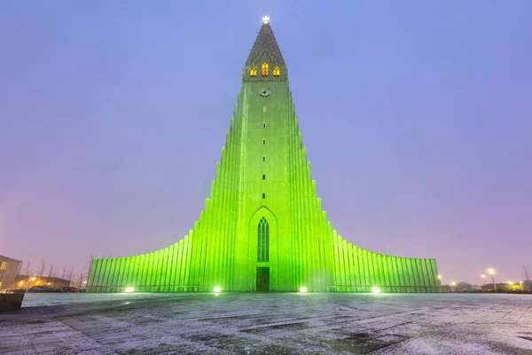 Hallgrímskirkja Katedra Reykjavik — Zdjęcie stockowe